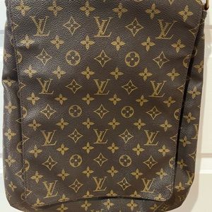 Musette Salsa Monogram Canvas Shoulder Bag- long version